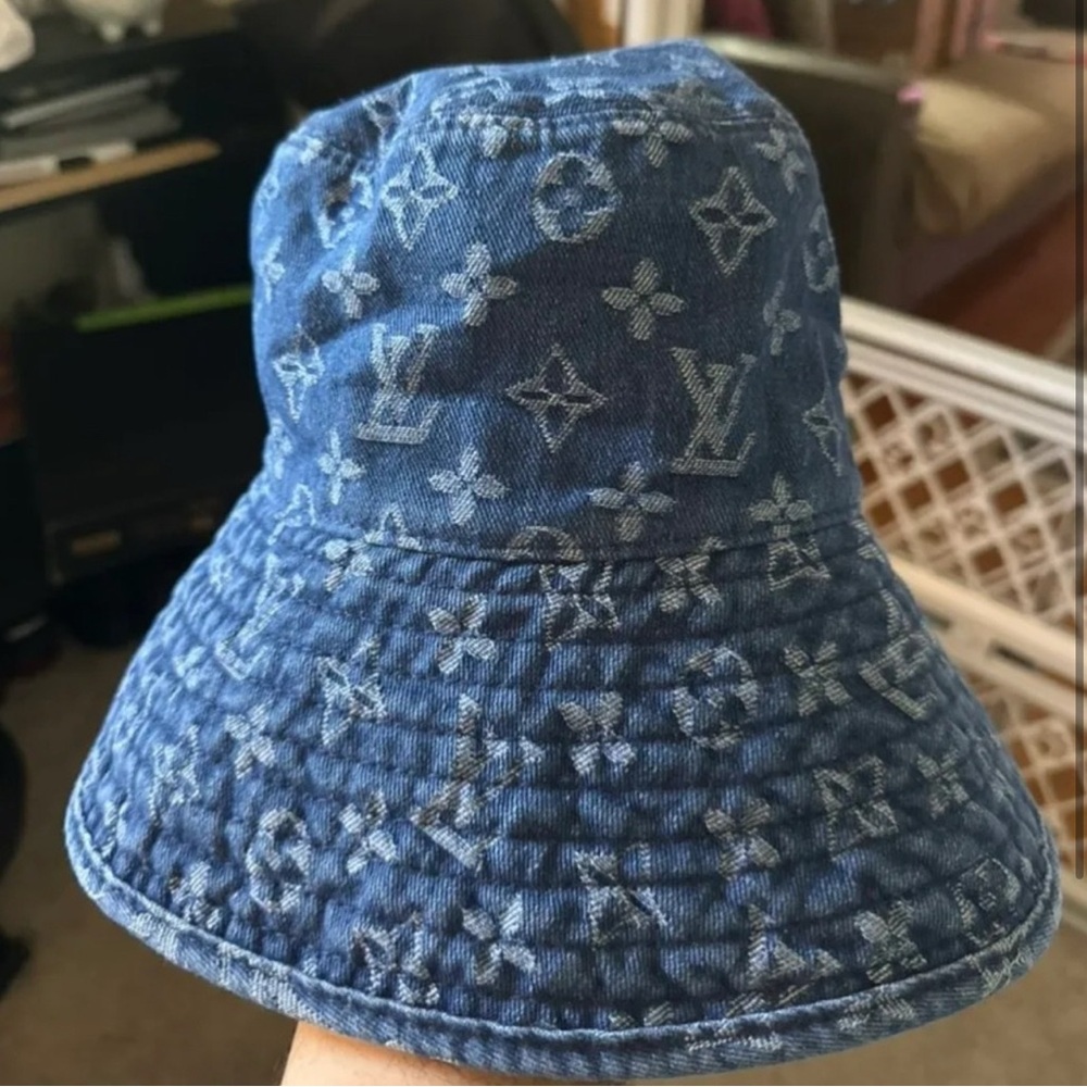 Louis Vuitton Denim Monogram Bucket Hat